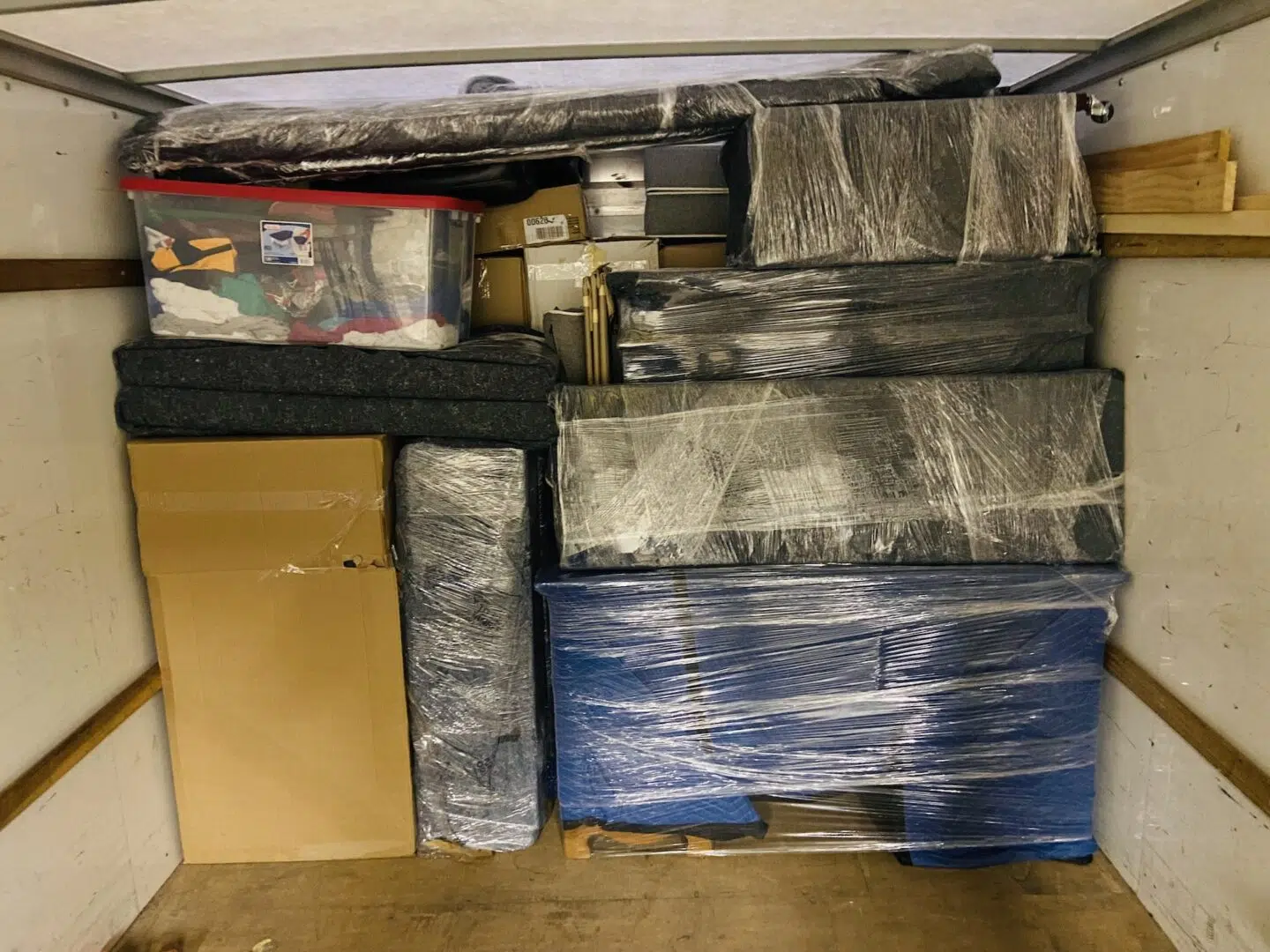 Packing a truck for a move from Indiana to Raleigh North Carolina